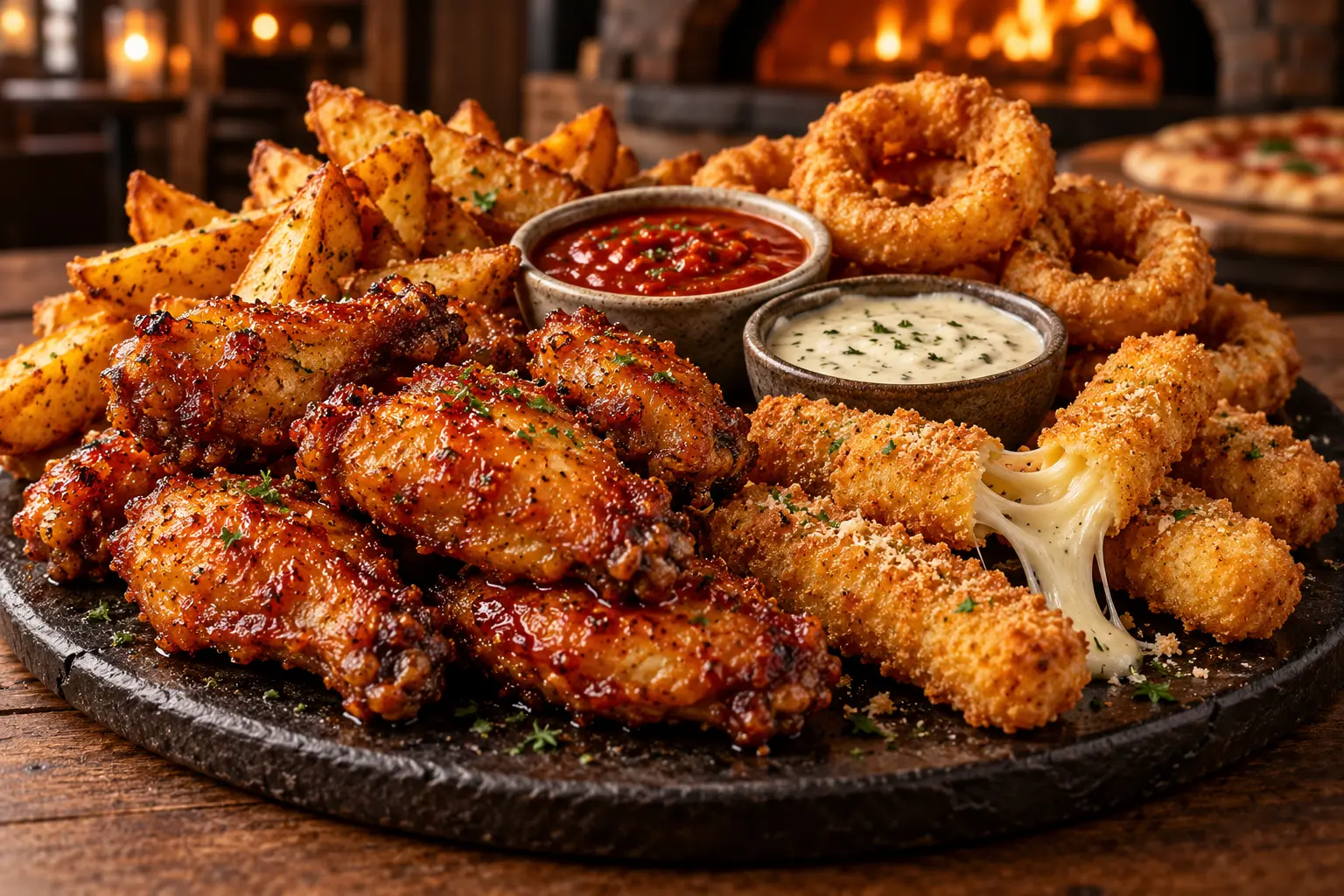 Knuspriges Fingerfood mit Dips